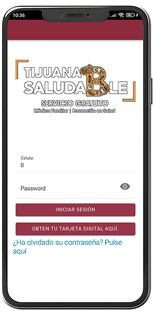 App Tijuana Saludable en smartphone