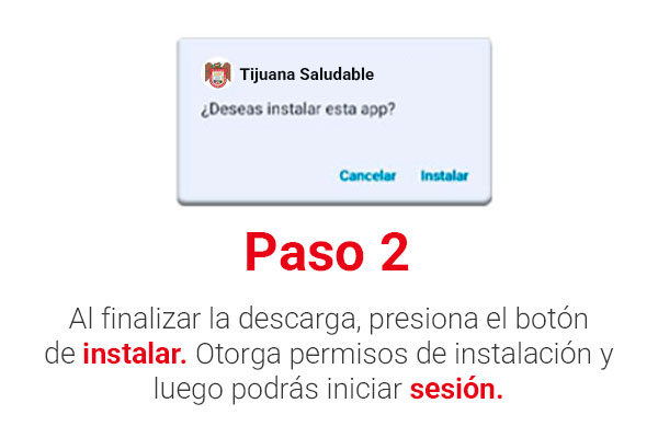 Pasos para instalar la app de Tijuana2